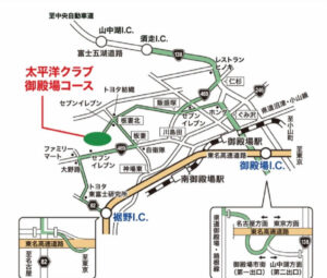 三井住友VISA太平洋マスターズ 車でのアクセスマップ